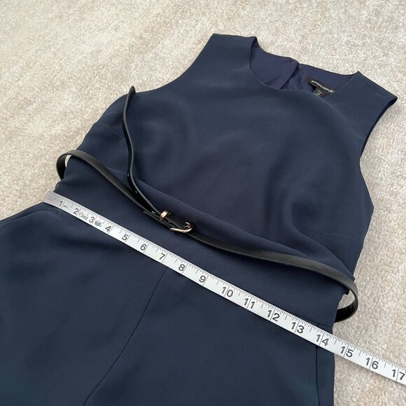 Banana Republic Blue Sleeveless Jumpsuit with Pockets 0 Petite - Picture 9 of 11